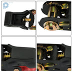 Set of 4 Heavy Duty Ratchet Straps for Secure Cargo Transport