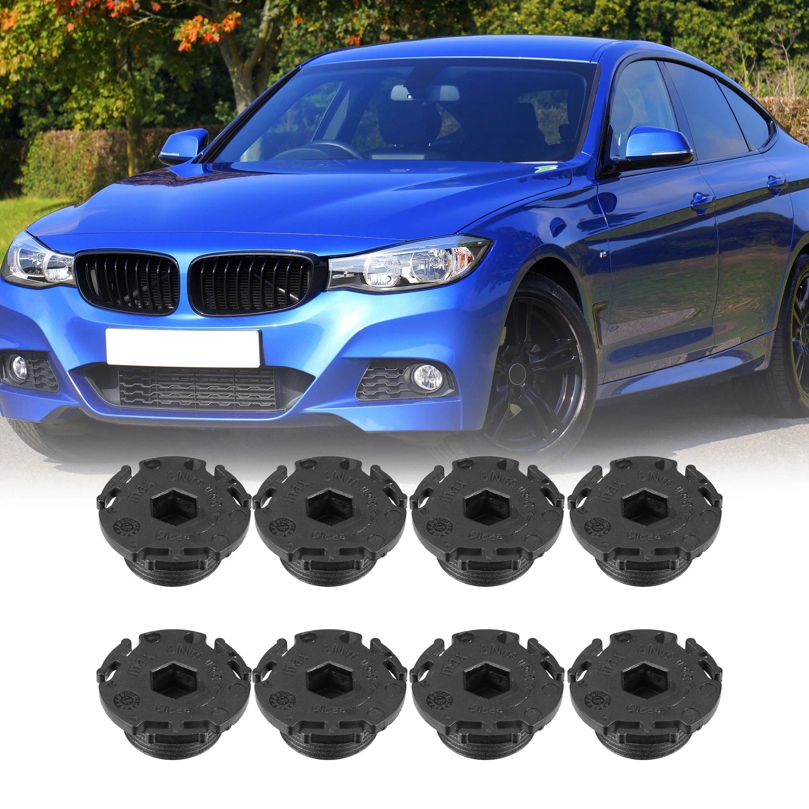 8pcs ABS Engine Oil Drain Plug for BMW 320i (2013–2015) 11137605018 723115336542