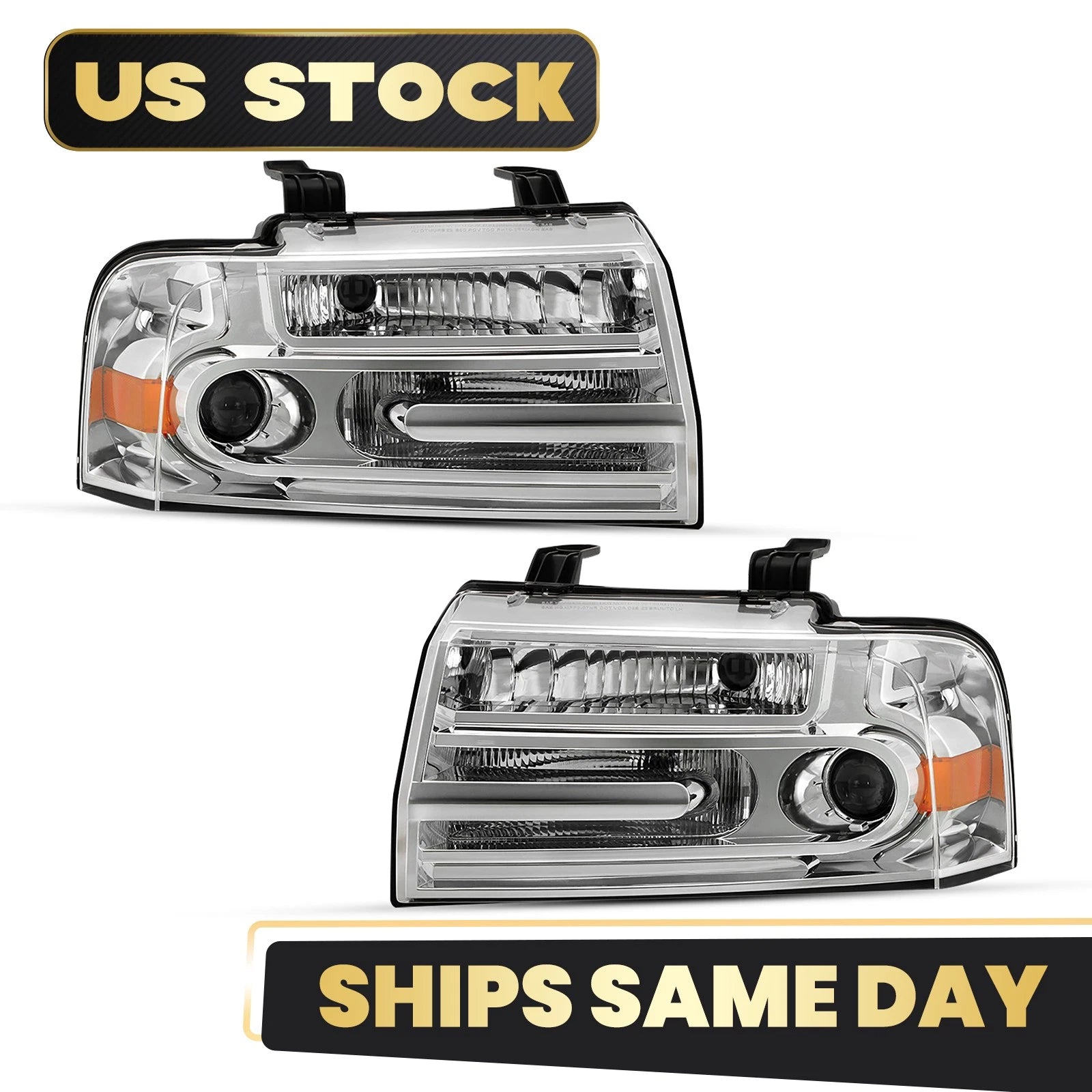 HID/Xenon Headlight Set for Lincoln Navigator (2007–2014) Left+Right Pair
