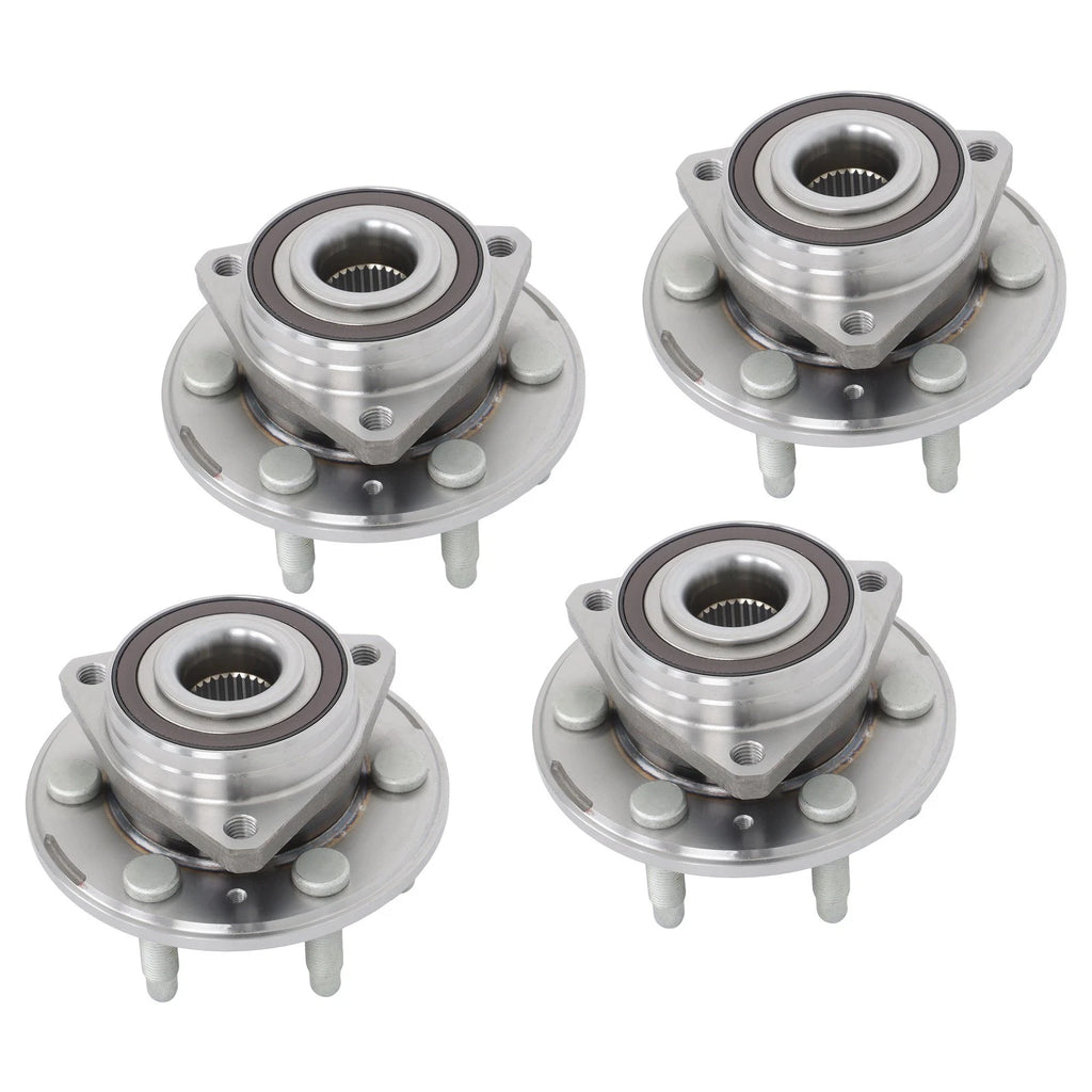 Set of 4 Wheel Bearing Hub Kit for Cadillac SRX (2010–2016)
