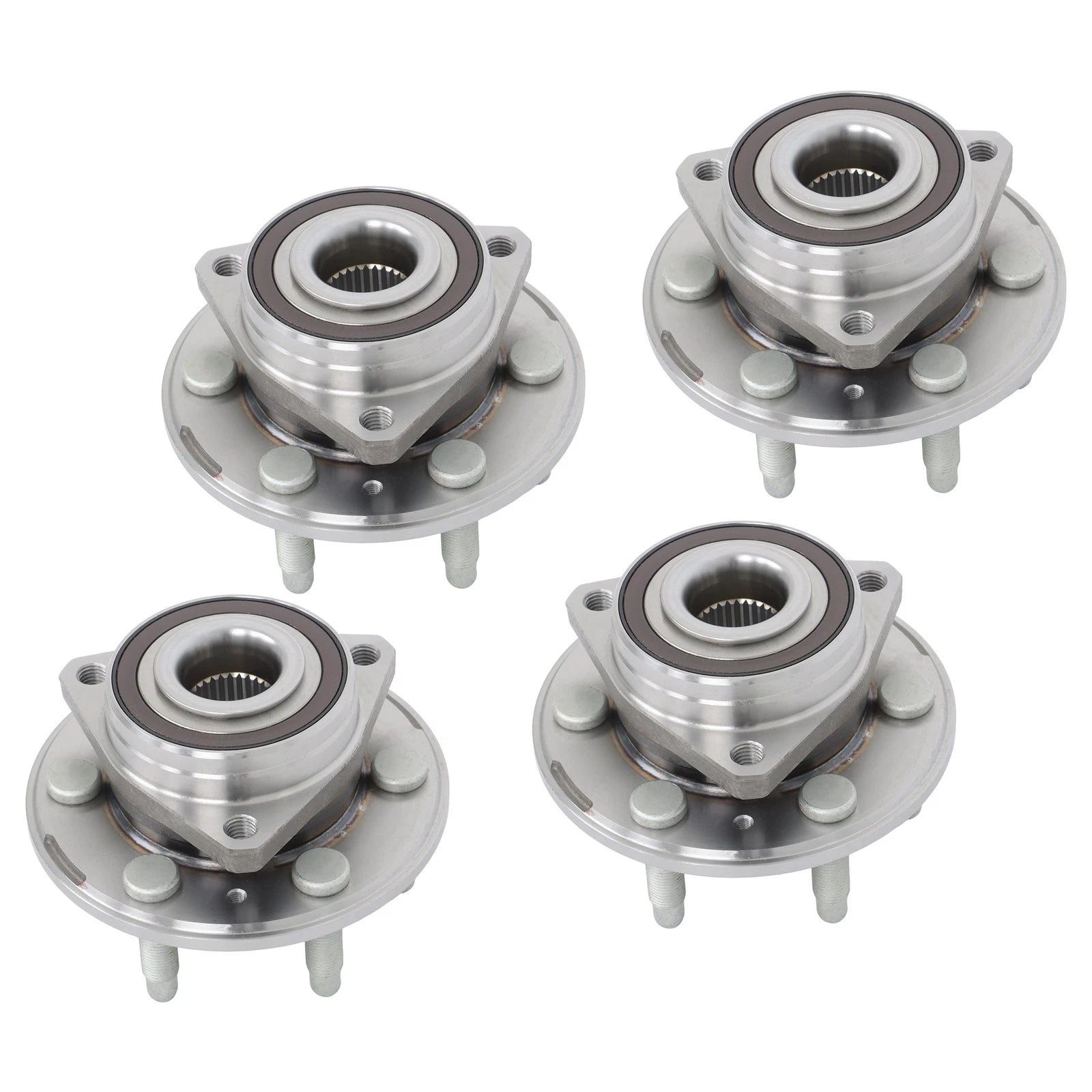 Set of 4 Wheel Bearing Hub Kit for Cadillac SRX (2010–2016)