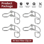 Set of 4 Air Box Filter Clips for Polaris RZR Turbo XP S (2018–2020)