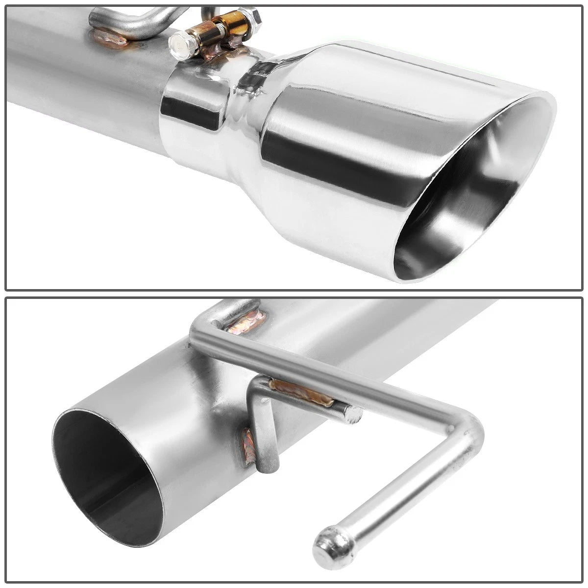 Cat Back Exhaust Kit for Ford Mustang 5.0L (2015–2020) + 4" OD Muffler Tip