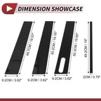 7 Pcs Door Pillar Window Trim for Ford Explorer Sport Trac (2001–2005) Black