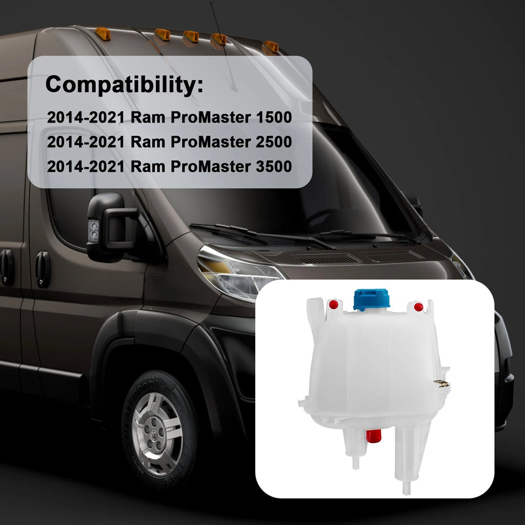 Coolant Recovery Reservoir for ProMaster 1500 2500 3500 (2014–2021) 52014880AA