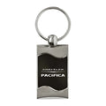 Black Rectangular Wave Keychain - Officially Licensed for Chrysler Pacifica