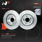 Front Drilled Brake Rotors & Ceramic Pads for Mitsubishi Outlander (2003–2023)