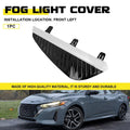 1X Fog Light Lamp Cover for Nissan Sentra (2024–2025) Black & Chrome