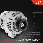 Alternator for Honda Odyssey (1999–2001) 3.5L 130A 6-Groove Pulley