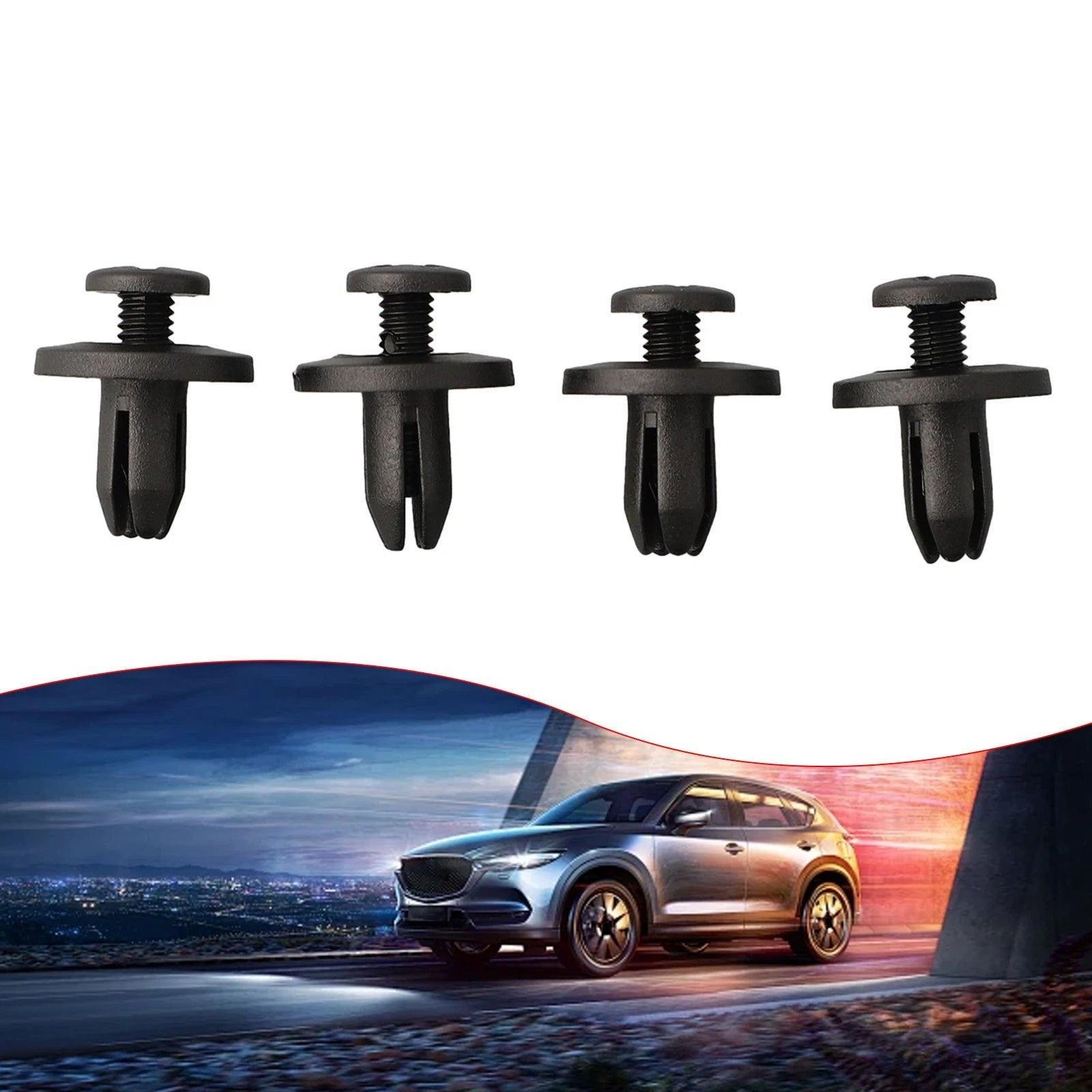 100pcs Clips Moulding Fastener Push Pin Rivet for Truck