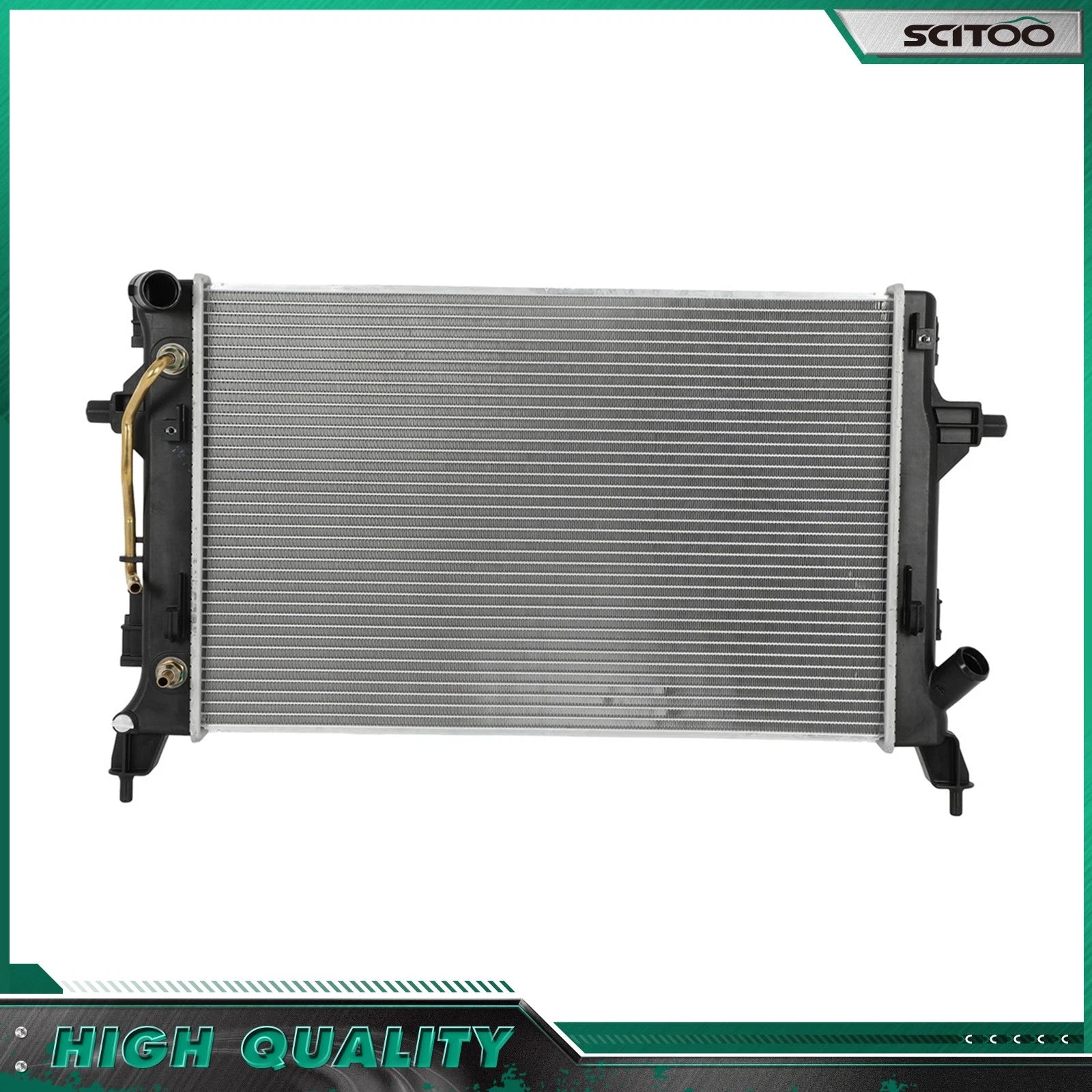 Aluminum Radiator for Hyundai Kona (2018–2021) 2.0L L4 AT 13855