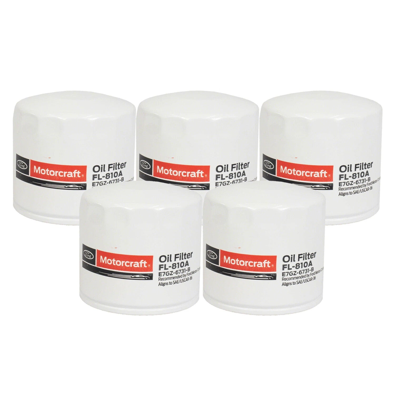 Set of 5 Engine Oil Filters for Acura Honda Hyundai Ford Pontiac (OEM)
