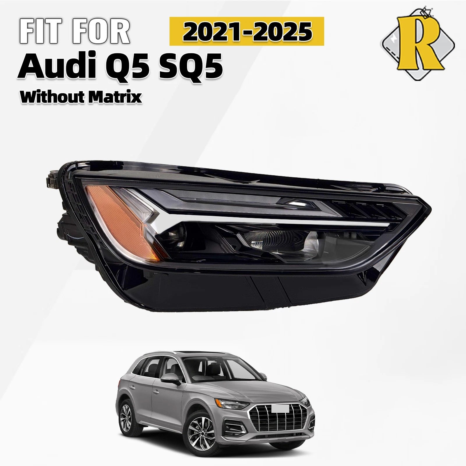 LED Headlight for Audi Q5 SQ5 (2021–2025) 80A941774F
