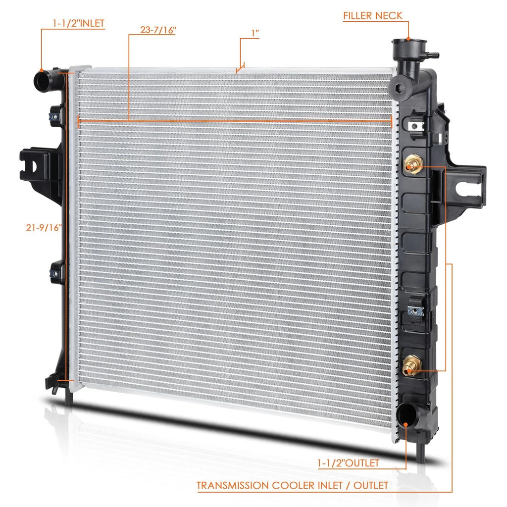 OE Aluminum Core Radiator for Jeep Grand Cherokee 4.7 AT (1999–2000) DPI-2263