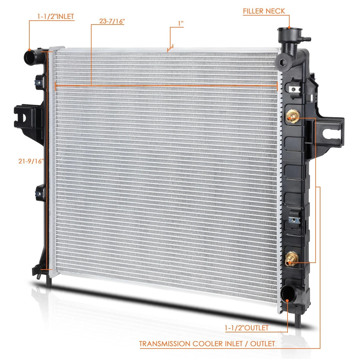 OE Aluminum Core Radiator for Jeep Grand Cherokee 4.7 AT (1999–2000) DPI-2263