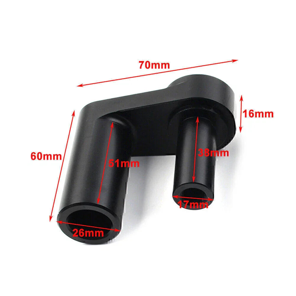 1.625" Moto Black Handlebar Risers for BMW R1200RT R1250RT (2014-2023)