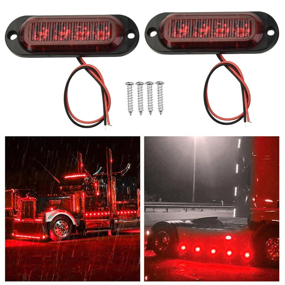 RV LED Side Marker Lights for Trailer Truck (ABS+PC)