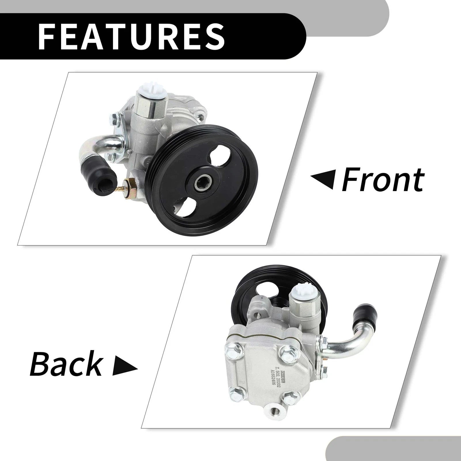 1 Pc Power Steering Pump with Pulley No. 571003E030 for Kia Sorento (2003–2006)