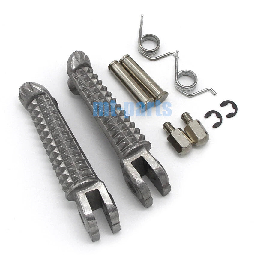 Silver Front Footrest Pegs for Yamaha YZF R6 YZF600 R6 (1999–2020)