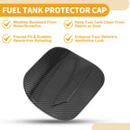 Fuel Tank Door Cap for Toyota CHR (2018–2025) Carbon Fiber Black