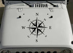Nautical Compass Die-Cut Graphic Decal Sticker for Jeep Ford Chevy (-)