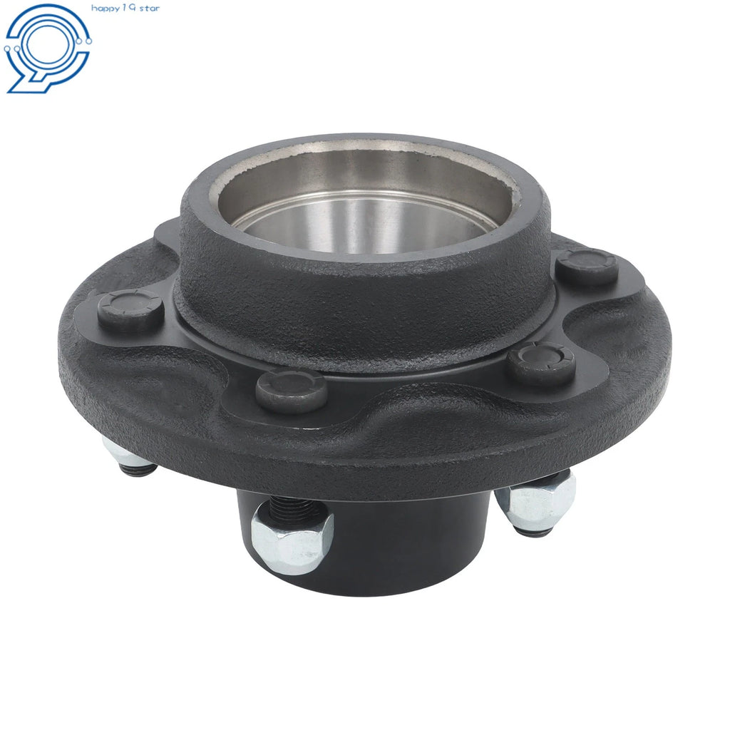 Round Spindle Axle Kit with 6 x 5.5 Lug Idler Hubs for 6000# Axle