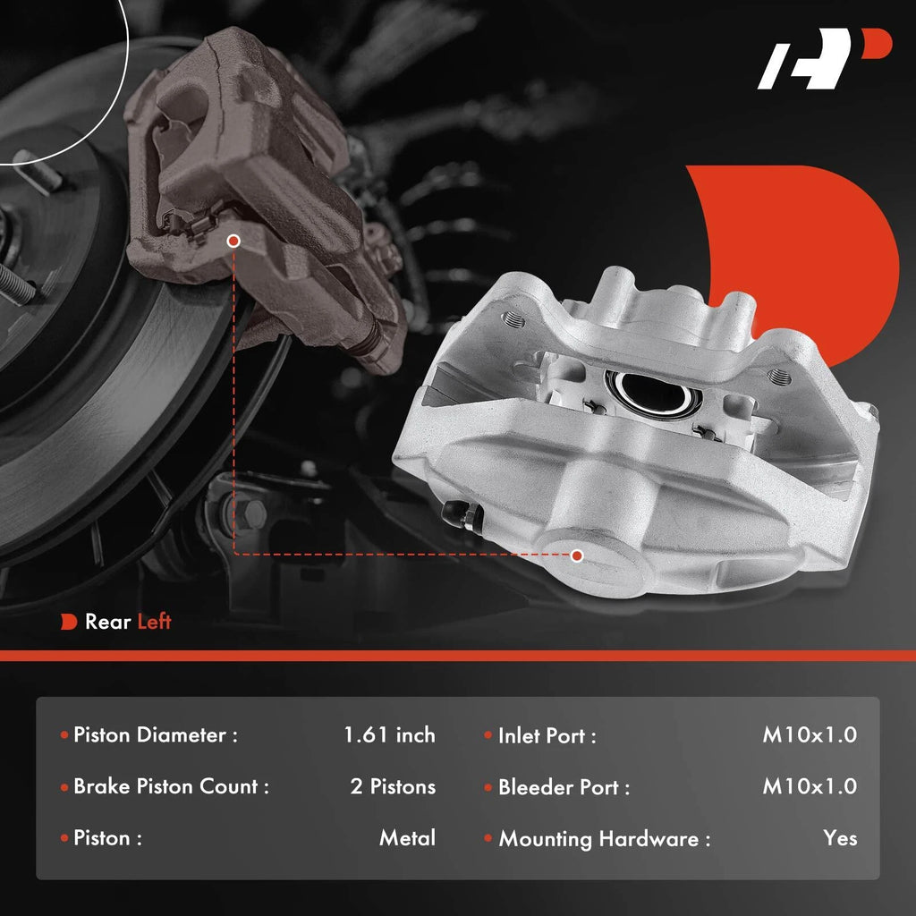 Rear Left Disc Brake Caliper for Nissan 370Z Infiniti Q50 Q60 Q70 QX70 (2009–2023)