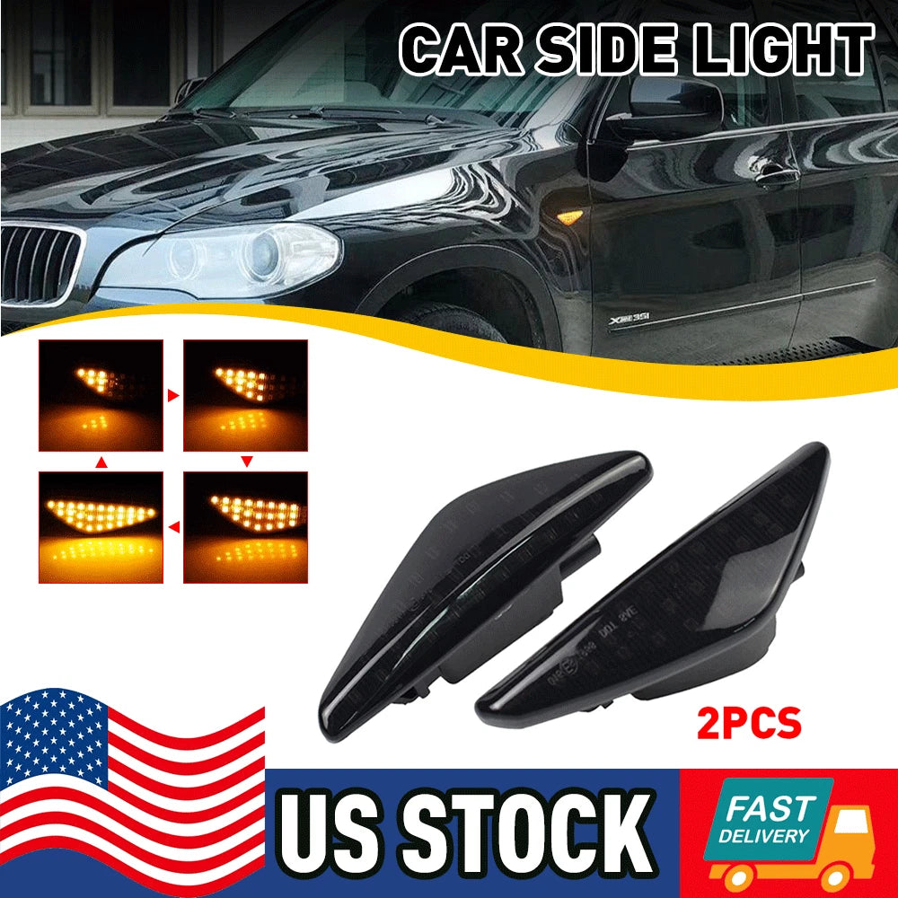 LED Turn Signal Side Marker Light for BMW F25 X3 E70 X5 X6 (2011–2017)