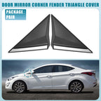 1 Pair Front Mirror Corner Fender Triangle Cover No. 861903X000 for Hyundai 