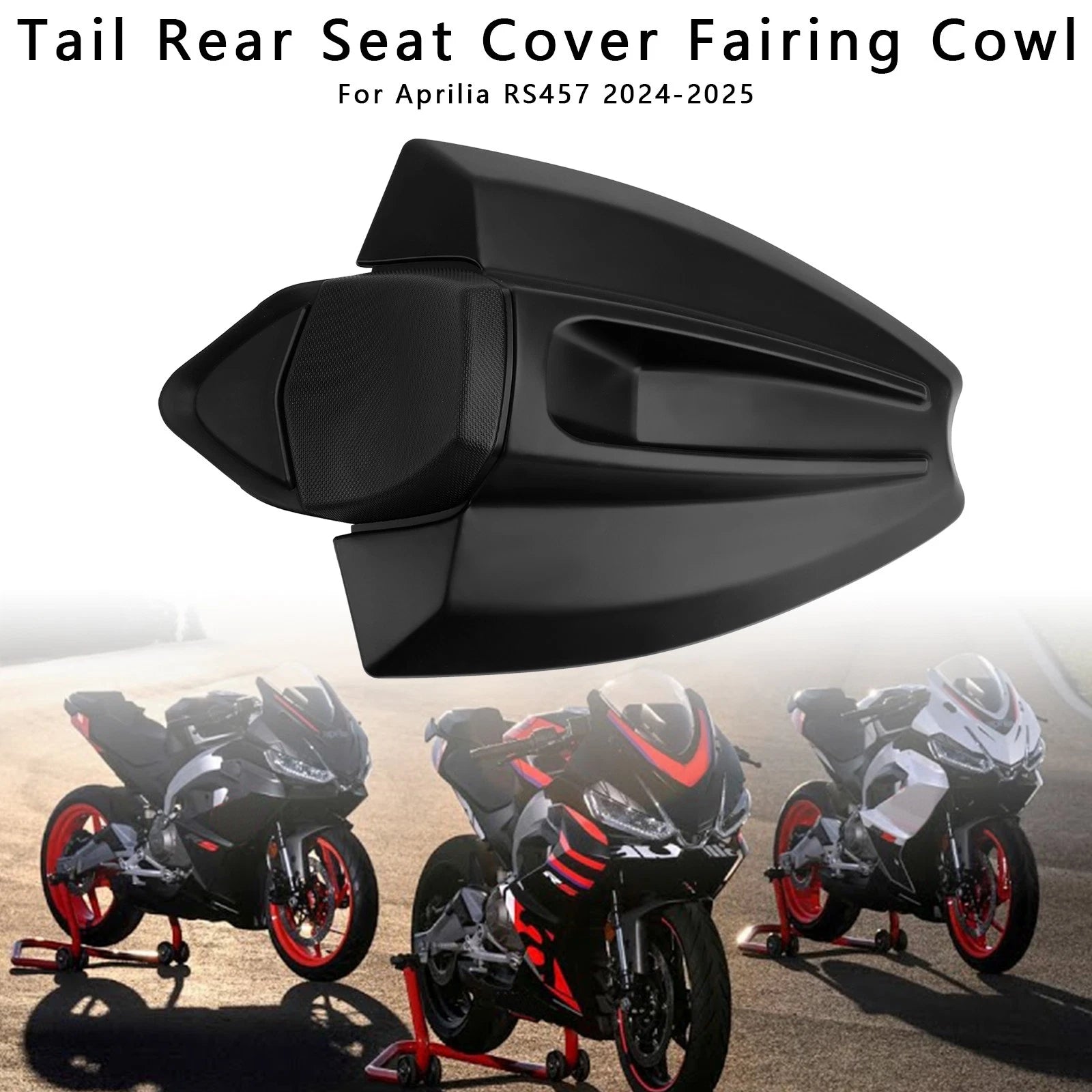 Tail Rear Seat Cover Fairing Cowl for Aprilia RS 457 (2024–2026) Matt Black