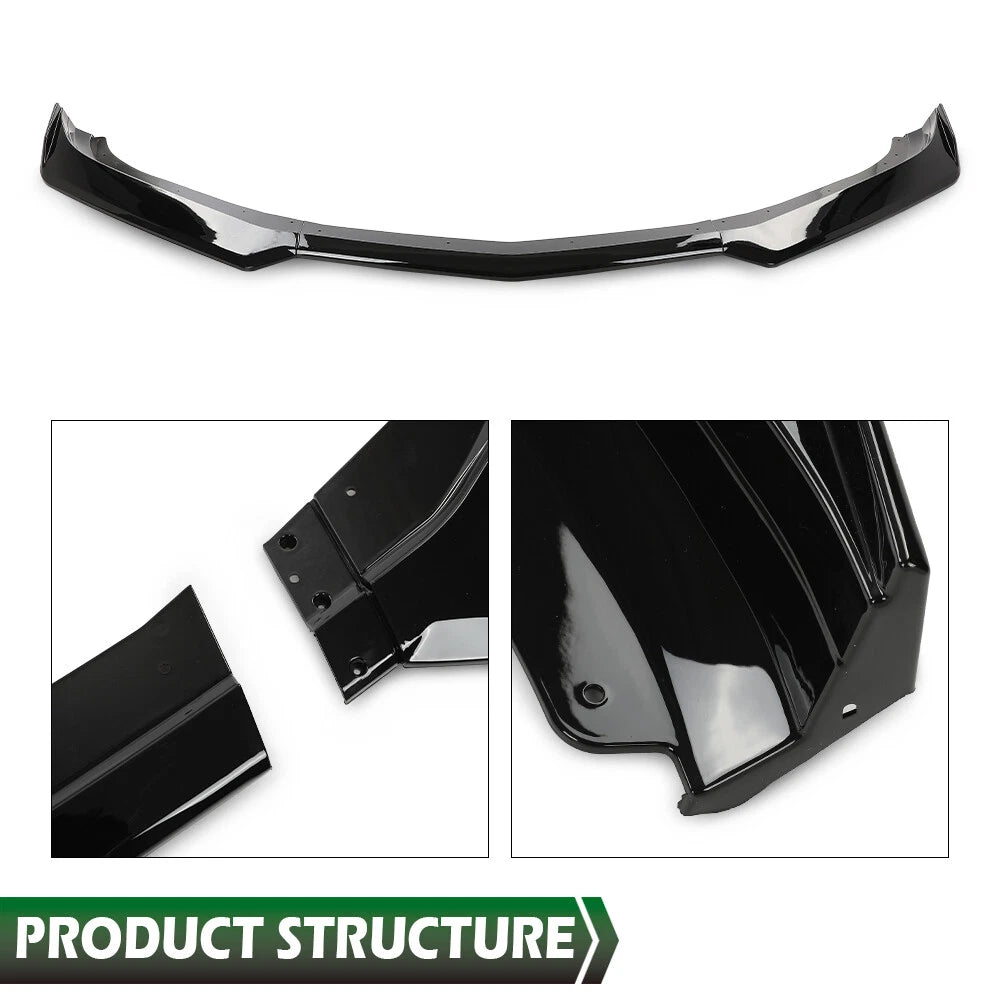 Front Bumper Lip Splitter for Chevrolet Camaro (2016–2021) Gloss Black