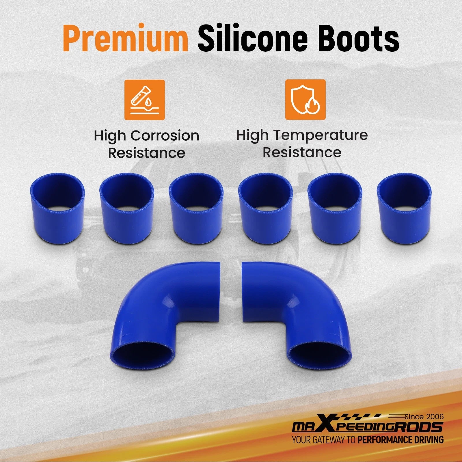 2.5" Turbo Intercooler Piping Kit for Universal Fit (All Years)