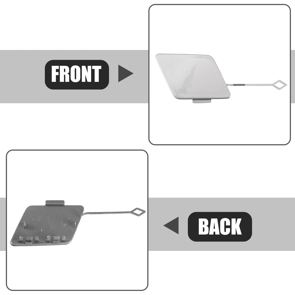 Front Right Tow Hook Cover Cap for BMW 535i (2015–2016) Gray