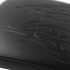Rear Pillion Pad Seat for Harley Bobber Sportster (Fits 8 Suction Cups)