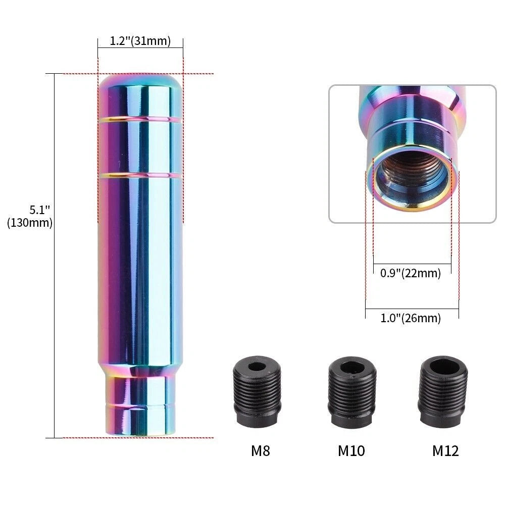 Neo Chrome Aluminum Manual Gear Shift Knob