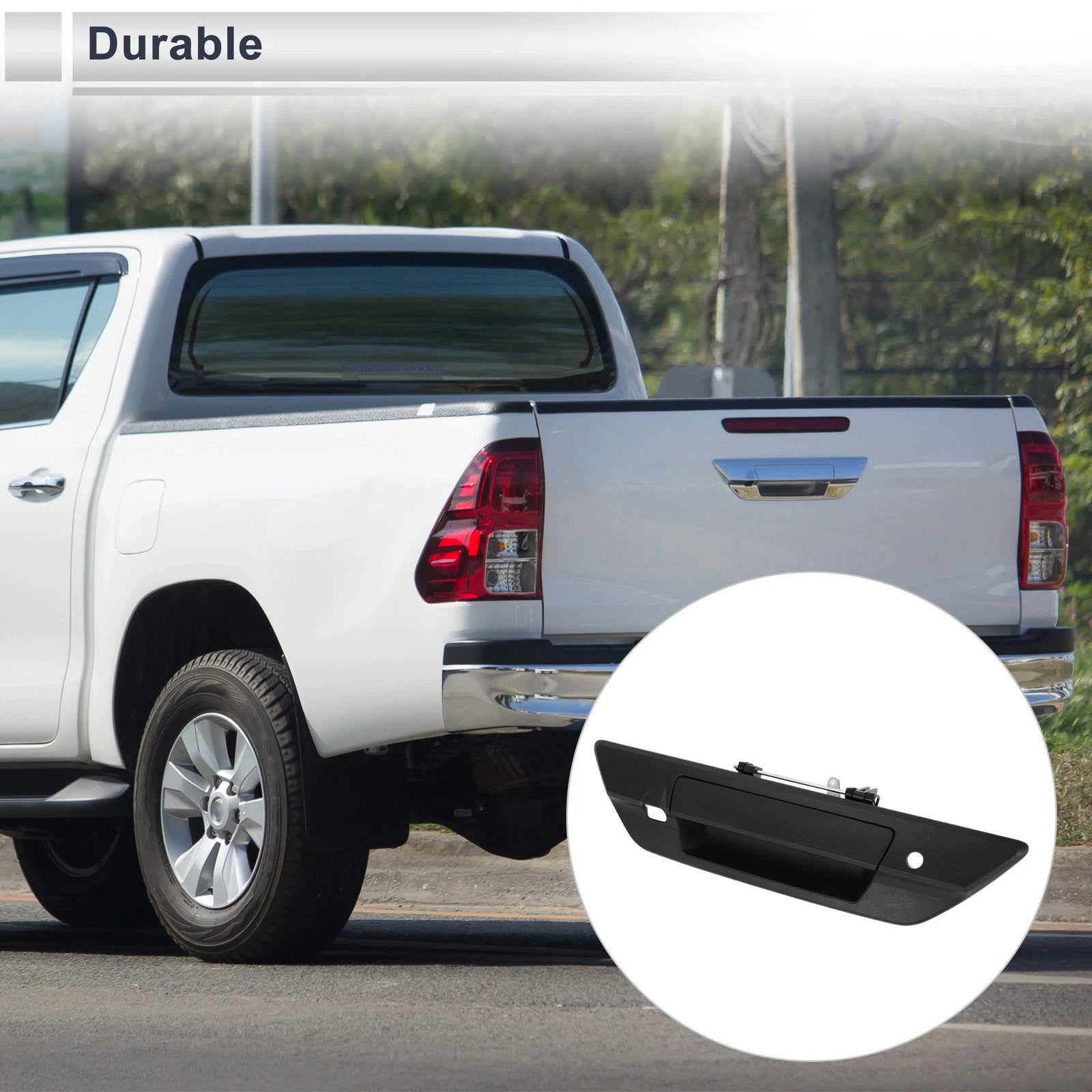 Exterior Door Tailgate Handles for Toyota Hilux Revo (2015–2021) No.690900K110 Black