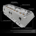 Aluminum Cylinder Head for Chevy Small Block 350 SBC (1968–2023) 200cc 68cc