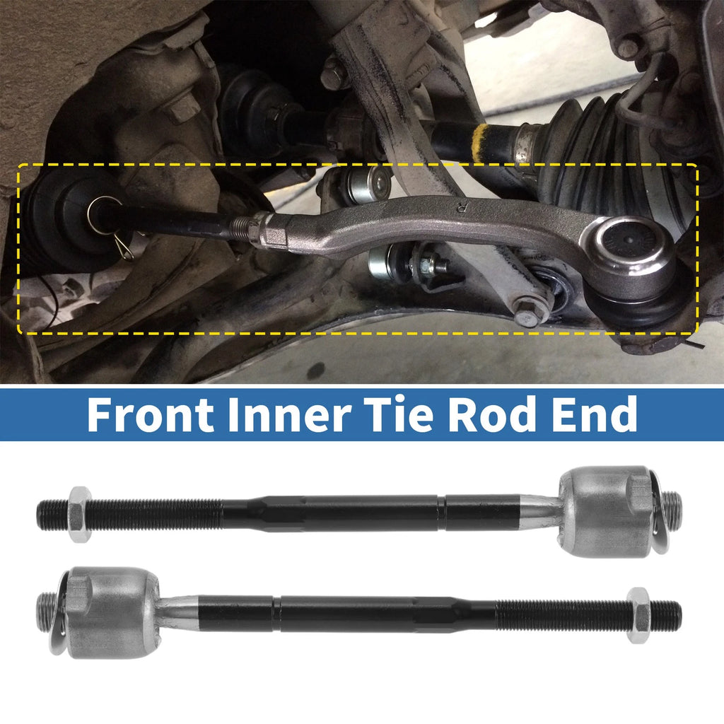 2 Pcs Front Inner Tie Rod End Links for Chevrolet Colorado (2004–2006) RWD