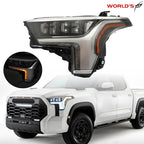 Full LED Headlight for Toyota Tundra (2022–2023) Left Side Black