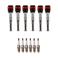 Set of 6 Ignition Coils & Spark Plugs for Audi S5 3.0 V6 (2008–2012)