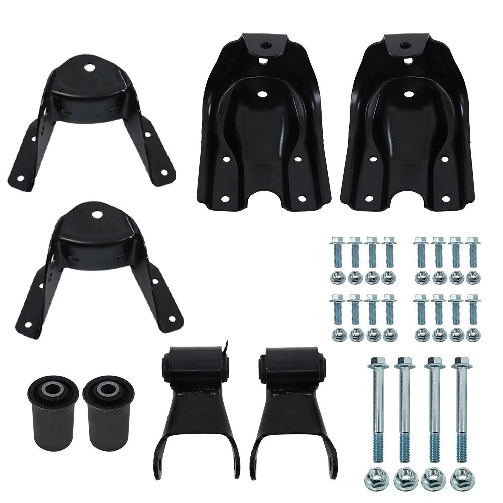 Rear Leaf Spring Shackle Hanger Repair Kit for Chevy C1500 C2500 (1988â1997)