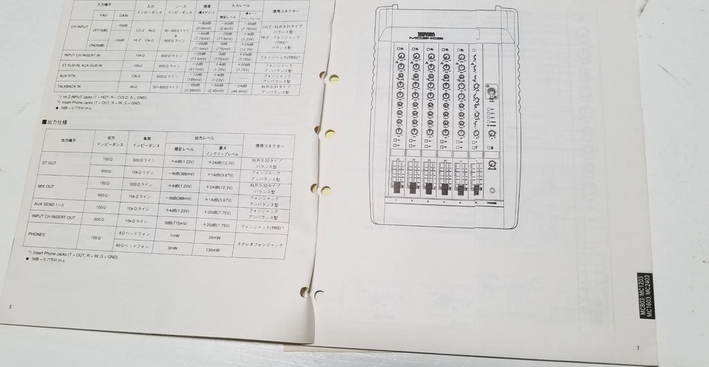 Service Manual for Yamaha MC803 MC1203 MC1603 MC2403 (Vintage)