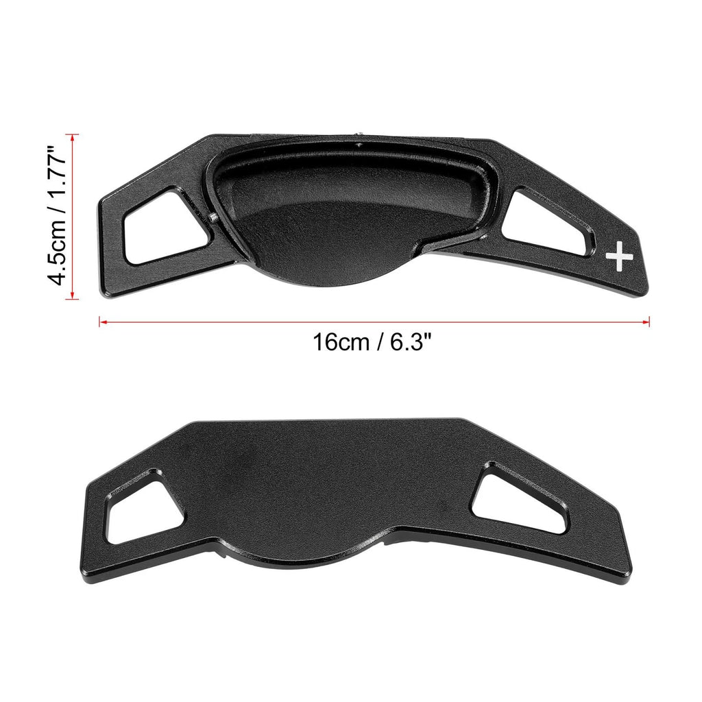 Pair Black Steering Wheel Shift Paddle Covers for Smart Fortwo (2007–2014)