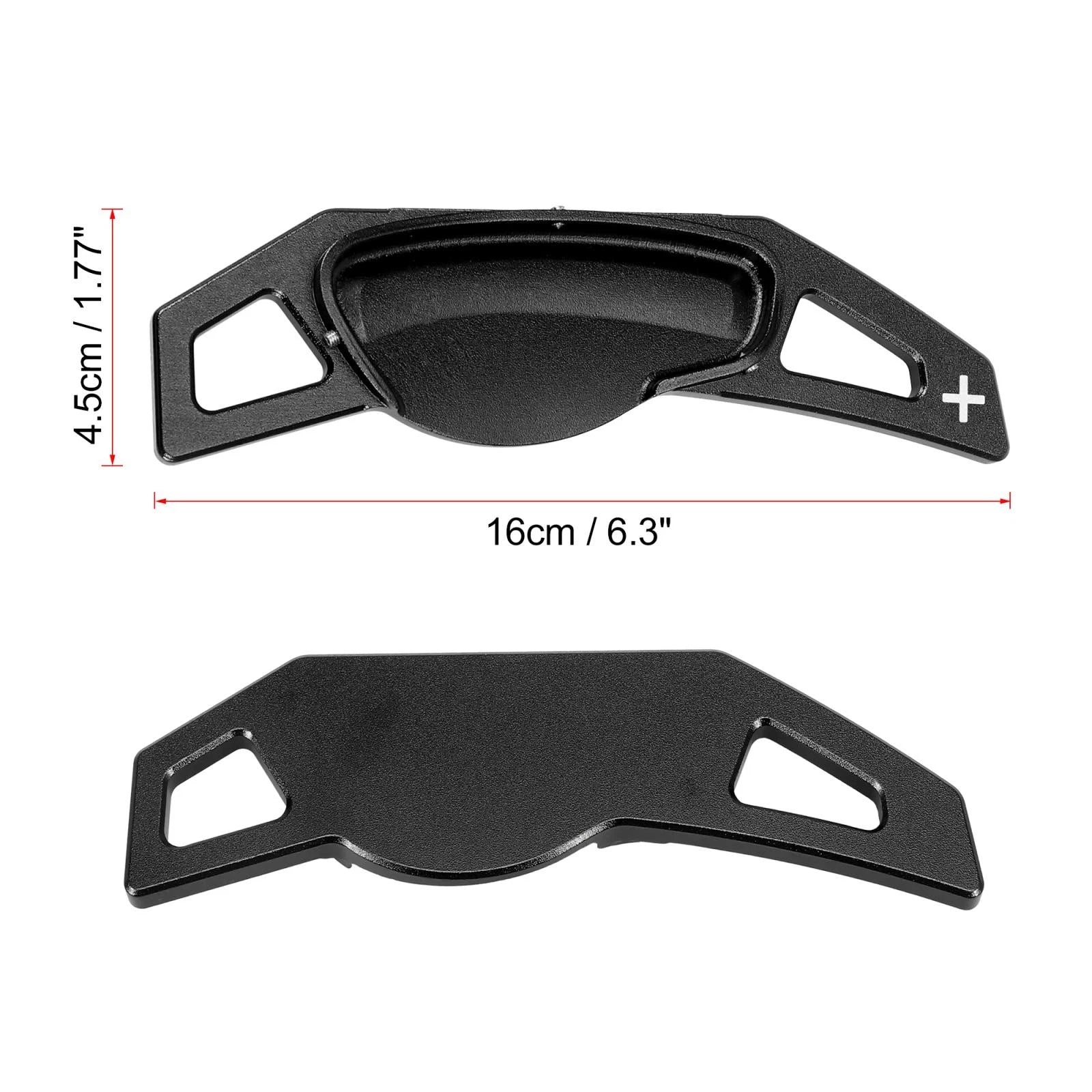 Pair Black Steering Wheel Shift Paddle Covers for Smart Fortwo (2007–2014)