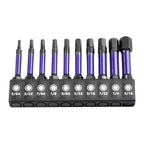 10-Piece Magnetic Screwdriver Bit Set - Wear Resistant