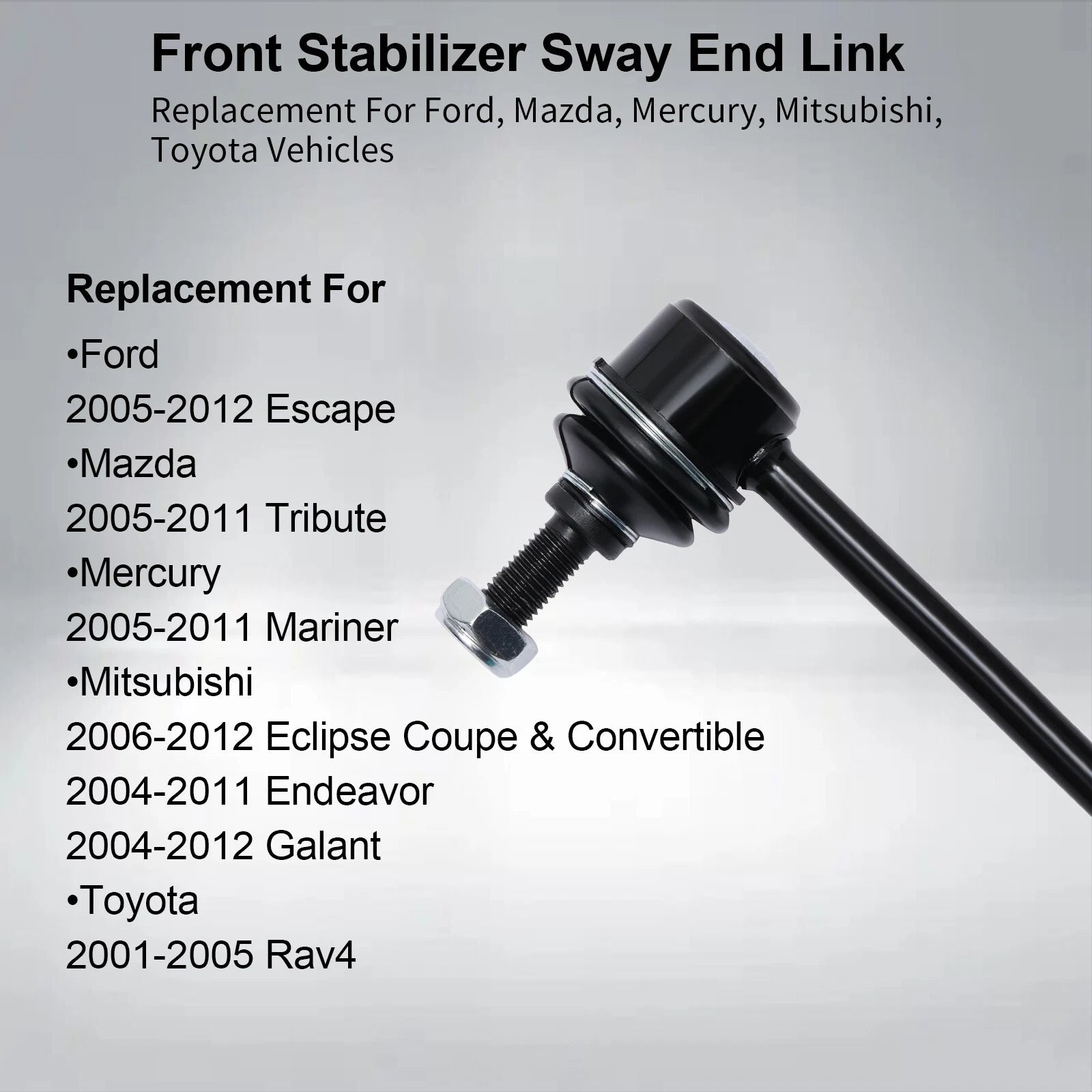 2X Front Stabilizer Sway Bar Links for Ford Escape (2001–2020), RAV4, CX-5