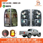 Smoked LED Tail Lights Pair for Toyota Hilux Ute LN167 SR5 (1997-2004)