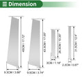 8 pcs Door Pillar Window Trim for BMW X4 Silvertone (2014-2018)