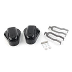 2X Rear Axle Cover Swingarm Caps for Harley Softail (2008–2017) Black GZ