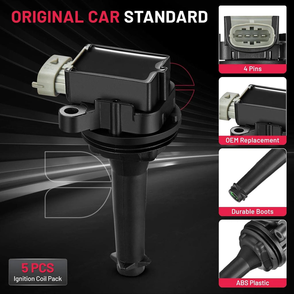 5X Ignition Coil Pack for Volvo S40 S60 V50 V70 C30 (2004-2016)